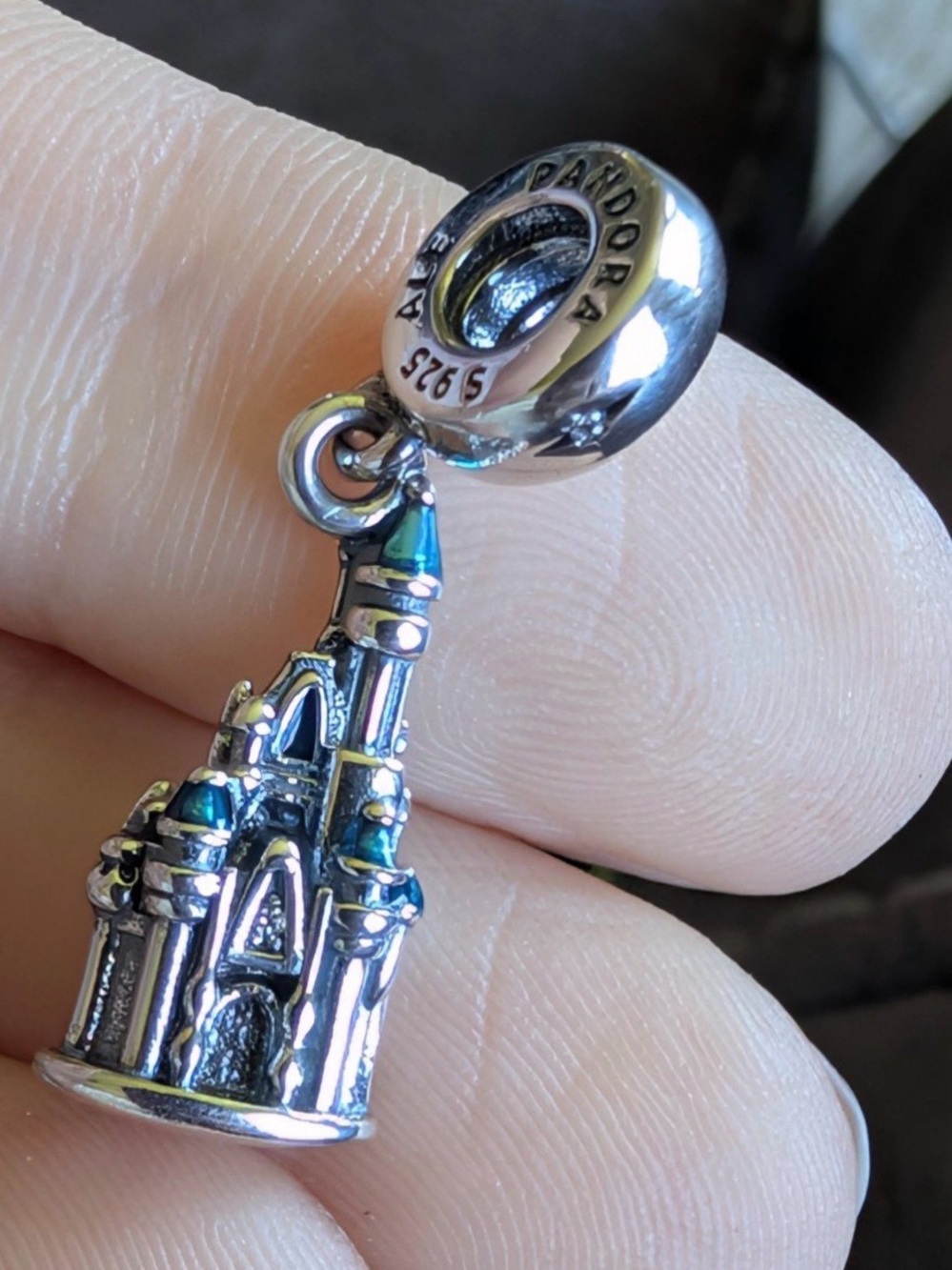Pandora Disney Parks Walt Disney World Castle Dangle Charm